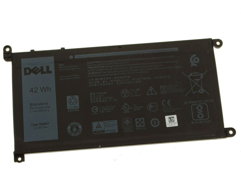 New Dell OEM Original Chromebook 11 (3180 / 3189) 42Wh 3-cell Laptop Battery - 51KD7-FKA