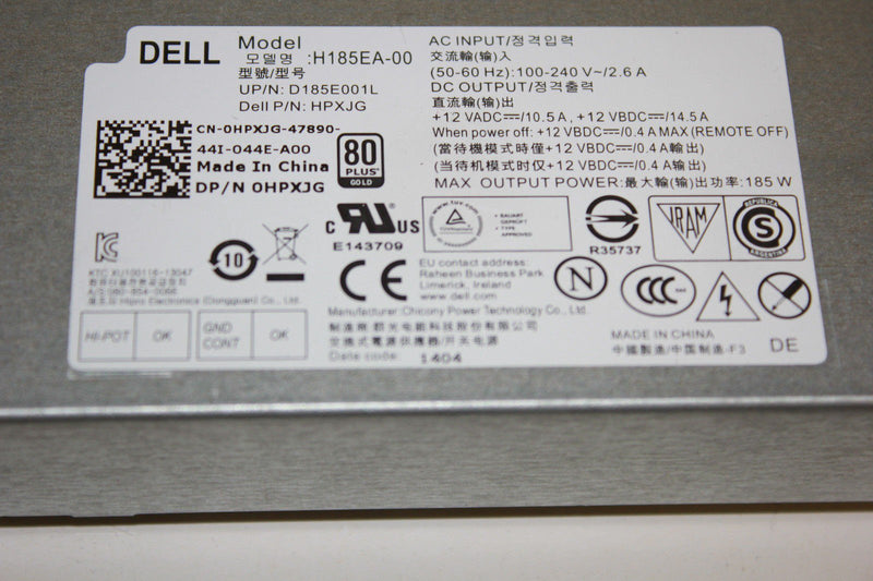 Dell Inspiron 23 5348 AIO Power Supply PSU 185W HPXJG 0HPXJG H185EA-00-FKA