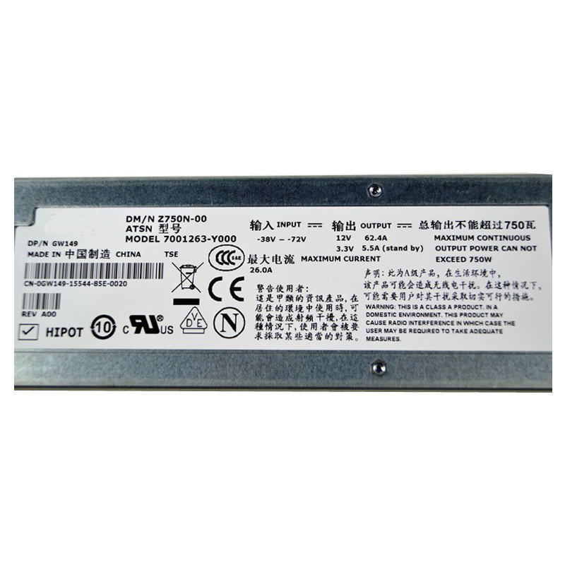 Dell PowerEdge 2950 750Watt Server Power Supply 0GW149 Z750N-00-FKA
