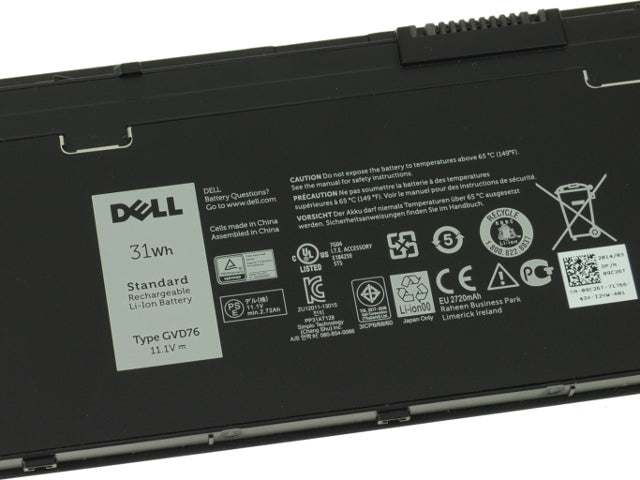 NEW Dell OEM Original Latitude E7240 / E7250 3-cell Laptop Battery 31Wh - GVD76-FKA