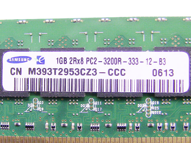 For Dell OEM DDR2 400Mhz 1GB PC2-3200R ECC RAM Memory Stick - M393T2953CZ3-CCC w/ 1 Year Warranty-FKA
