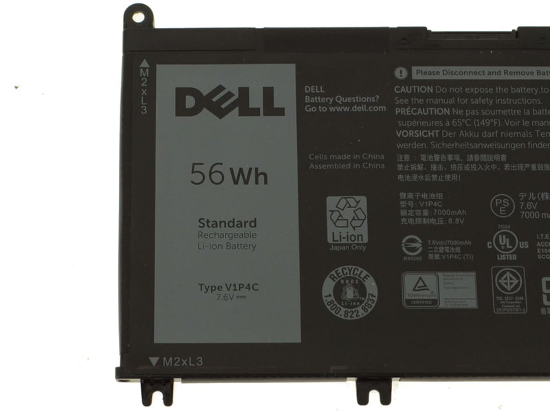 Dell OEM Original Chromebook 13 (3380) 56Wh 4-cell Laptop Battery - V1P4C w/ 1 Year Warranty-FKA