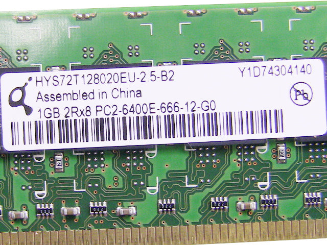 For Dell OEM DDR2 800Mhz 1GB PC2-6400E ECC RAM Memory Stick - W579C w/ 1 Year Warranty-FKA