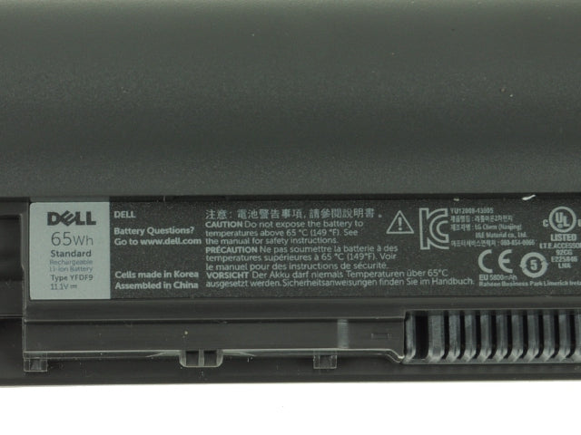 New Dell OEM Latitude 3340 / 3350 6-cell 65Wh Original Laptop Battery - YFDF9-FKA