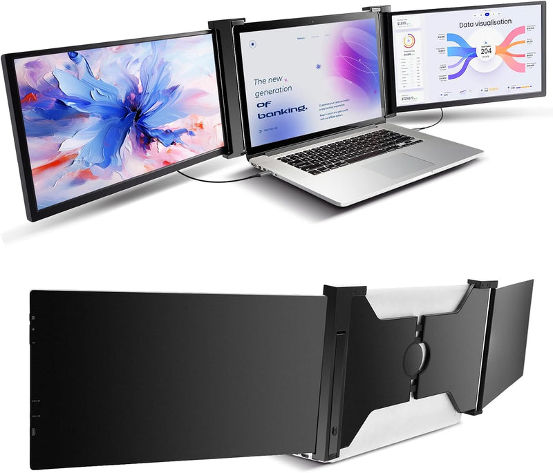DELL Triple Portable Monitor – 15.6" FHD IPS Screen Extender for Laptops