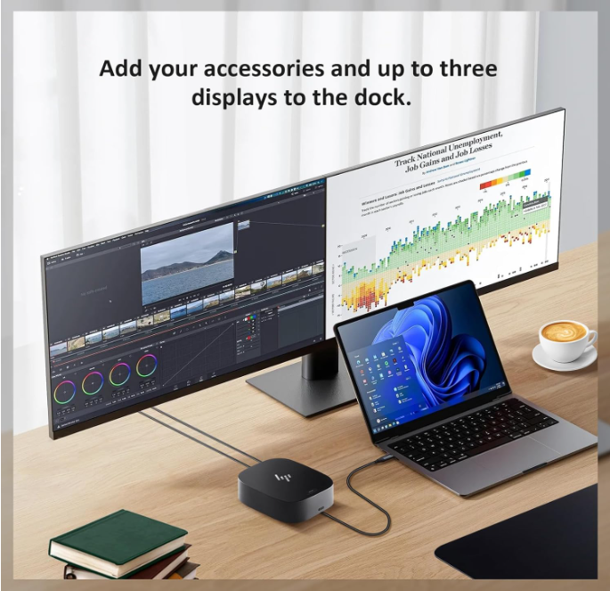 HP G5 Docking Station – USB-C  Dual 4K Display 120W PD