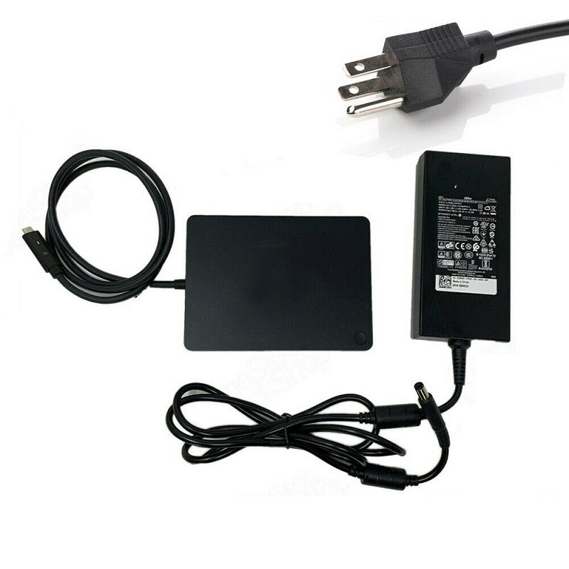 WD15 USB C Docking Station 4K HDMI DVI VGA 5FDDV 130W 180W Power Adapter for Dell