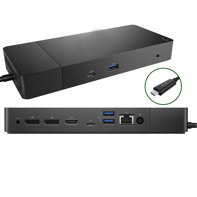 WD19 USB Type-C Docking Station with 180W AC Power Adapter 0770VR for Dell