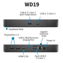 Dell WD19 180W USB-C Docking Station – 130W PD, 4K UHD Output, Rapid Charge