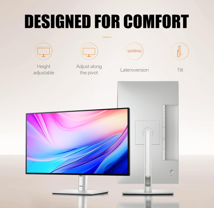 Dell U2424HE 24" UltraSharp Monitor – 1080p FHD IPS with Type-C & DisplayPort