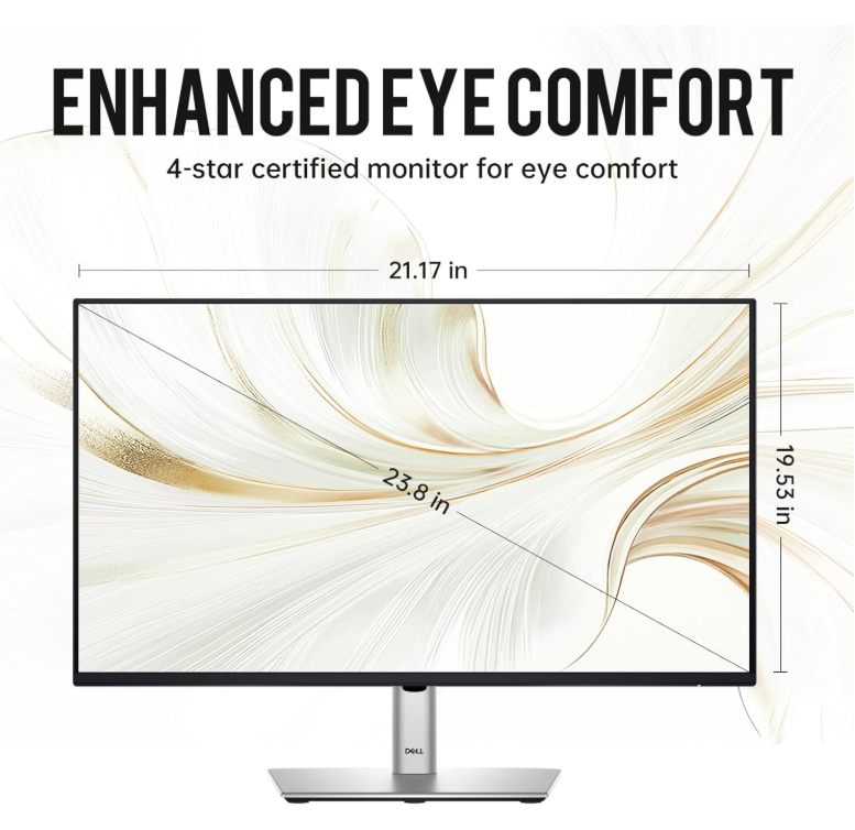 Dell P2425H Monitor 24 Inch – Full HD 1080p IPS Display with DisplayPort & USB-C Connectivity (New)