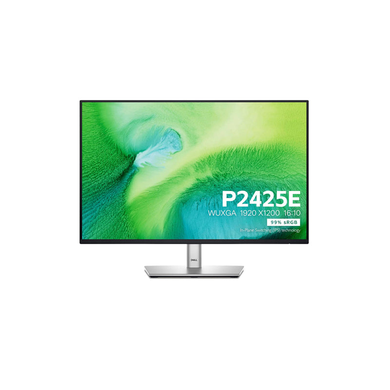 Dell P2425E WUXGA 24" Monitor – USB-C, DisplayPort,1920 × 1200 16:10 IPS Display