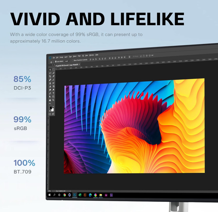 Dell P2725HE 27 Inch Full HD IPS Monitor | 1080p Display with USB-C & DisplayPort (New)