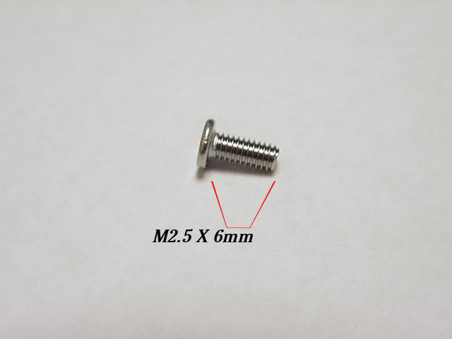 Single - Replacement Screw for Dell OEM Latitude Inspiron Precision XPS Laptops - M2.5 x 6mm w/ 1 Year Warranty-FKA