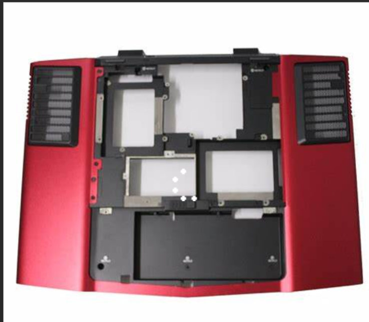 New RED - Alienware M17x Laptop Bottom Base Cover Assembly - J181N-FKA