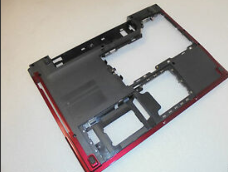 New RED - Dell OEM Vostro 1520 Laptop Bottom Base Cover Assembly - D115T-FKA