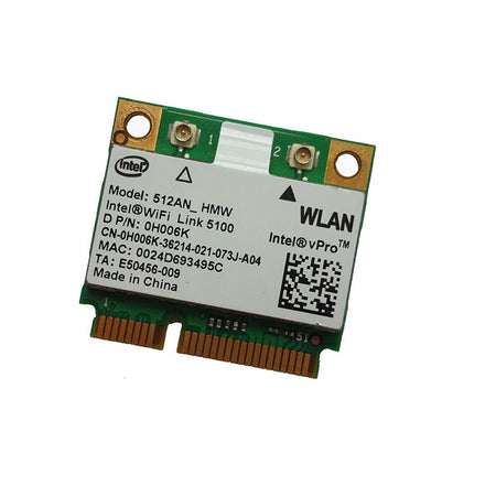 For Intel WiFi Link 5100AGN Half Size Mini PCIE Wireless WIFI Card - 512AN_HMW CY256-FKA