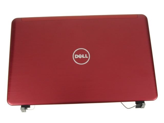 New RED - Dell OEM Inspiron 14z (N411z) 14" LCD Back Cover Lid Top with Hinges - 1HJCC-FKA