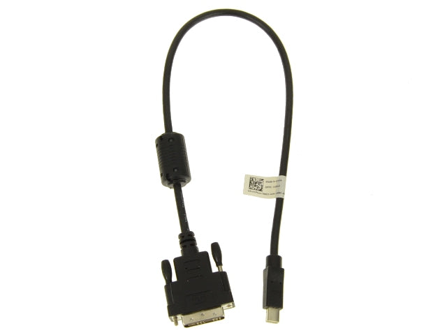 New Dell OEM DVI-D (single link Male) to Mini DisplayPort (Male) Dongle Adapter Cable - 1P5JJ-FKA