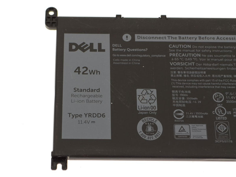 New Dell OEM Original Inspiron 14 (5481) 2-in-1 42Wh 3-cell Laptop Battery - YRDD6-FKA