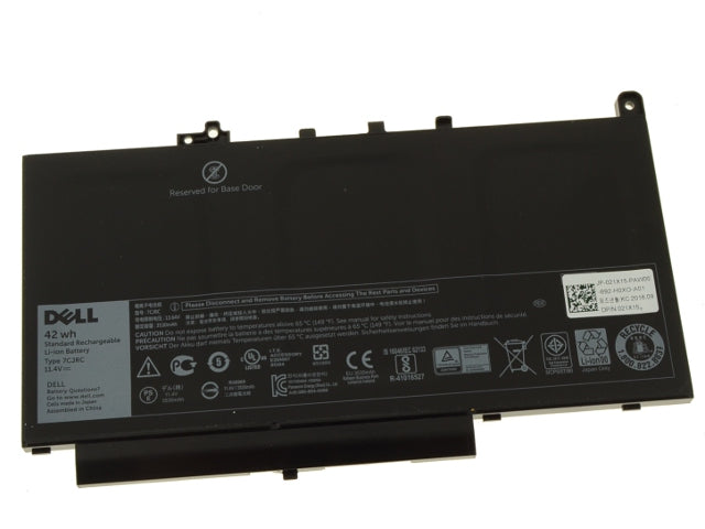 Dell OEM Latitude E7470 / E7270 3-cell 42Wh Original Laptop Battery - 7CJRC w/ 1 Year Warranty-FKA