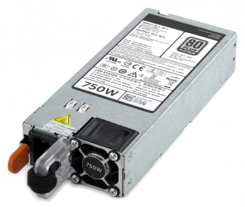 Dell PowerEdge R620 R720 R720XD 750 Watt Power Supply F750E-S0 D5MW8 0D5MW8-FKA