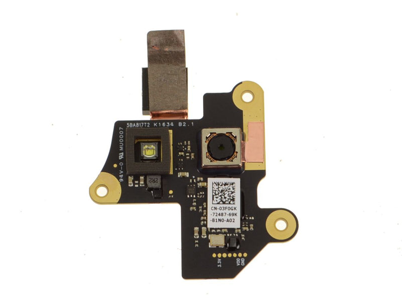 For Dell OEM Latitude 12 Rugged Tablet (7202) Rear Facing Web Camera Module Replacement - 3F0GK-FKA