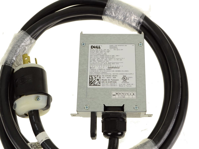 For Dell OEM Power Distribution Unit Interface Box with L6-30P Cord- 3P3XG-FKA