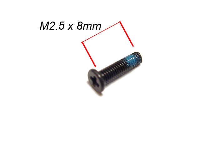 Single - Replacement Screw for Dell OEM Latitude Inspiron Precision XPS Laptops - M2.5 x 8mm w/ 1 Year Warranty-FKA