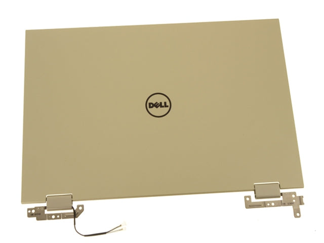 New Gold - Dell OEM Inspiron 13 (7359) 13.3" LCD Back Cover Lid Assembly with Hinges - 4K3WJ-FKA