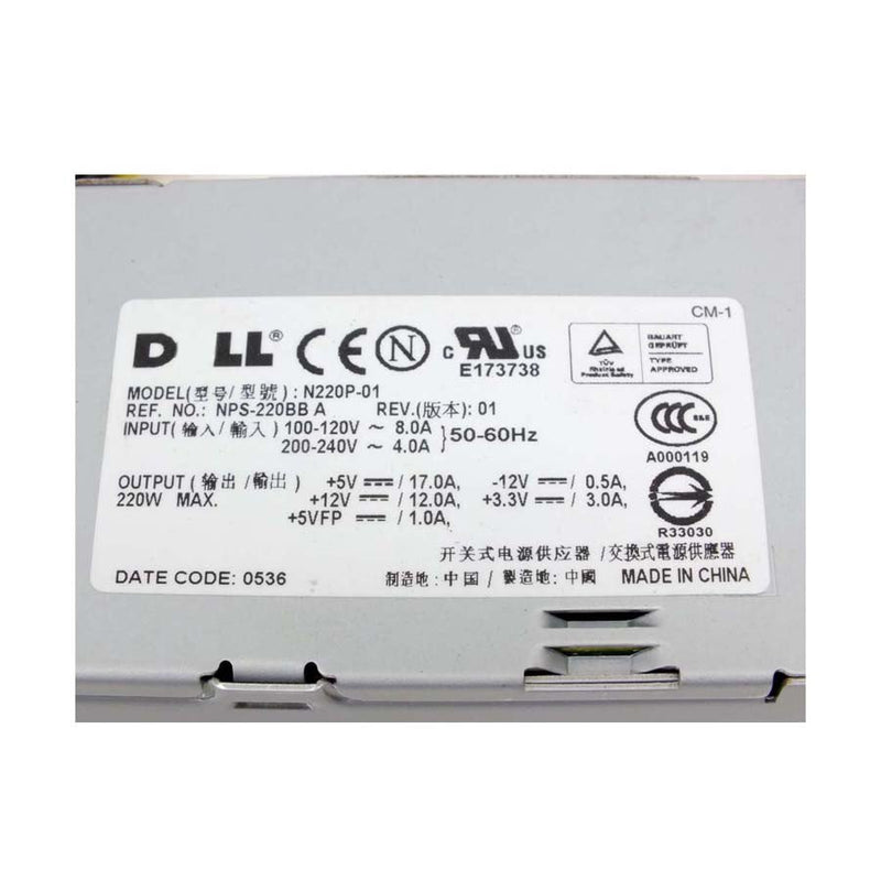 Dell Optiplex GX520 GX620 SFF 220W Power Supply Unit 0R8038 N220P-01-FKA