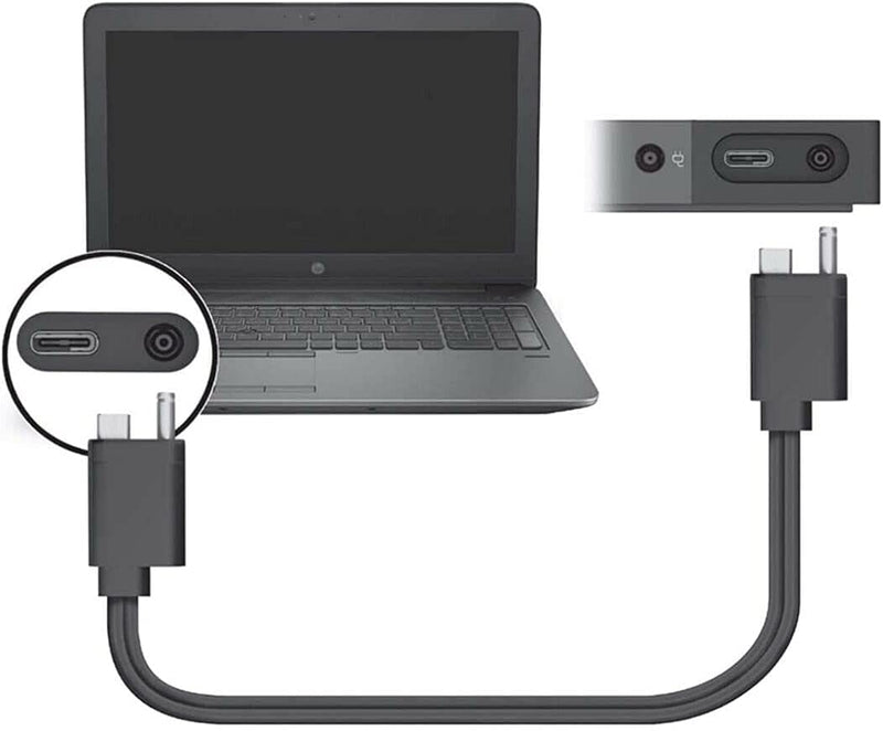 Thunderbolt Dock G2 Combo Cable,Good Contact L25667-002 L25667-001,Type-c 3.1 Docking Station Thunderbolt 230w Dock G2 for HP EliteBook 840 G5 850-FKA