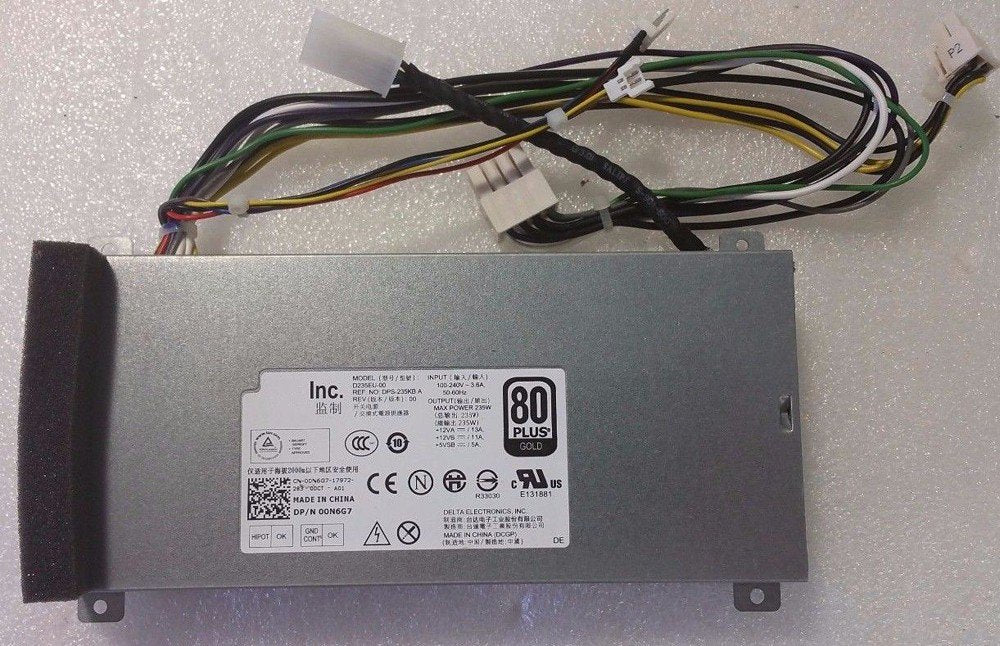 Dell XPS 2710 All-In-One Desktop PC 235W Power Supply 00N6G7 D235EU-00-FKA