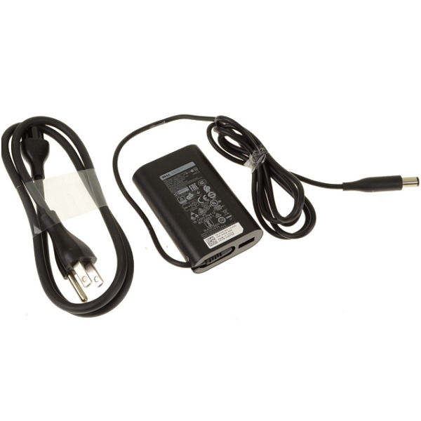 For Dell OEM 45-watt AC Power Adapter Plus 5W USB - 7.4mm Barrel - 45 Watt - 5R7RR-FKA
