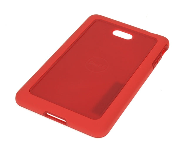 New RED - Dell OEM Venue 7 (3740) Tablet Rubber Duo Case - 5RDH0-FKA