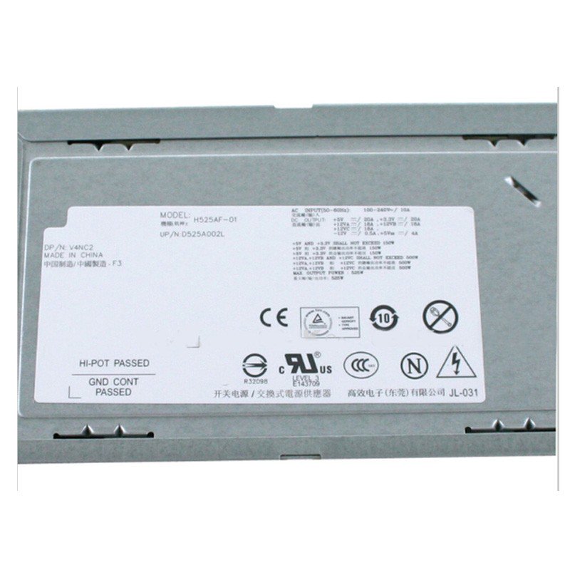 Dell Studio XPS 9100 525Watt Power Supply 0V4NC2 H525AF-01-FKA