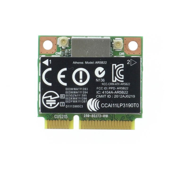 Wireless Adapter Card for Atheros AR5B22 AR9462 802.11a/b/g/n half Mini PCI-E 2.4G/5G Wifi Bluetooth 4.0 for HP SPS 676786-001-FKA