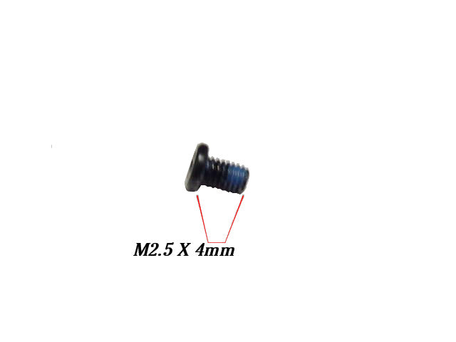 Single - Replacement Screw for Dell OEM Latitude Inspiron Precision XPS Laptops - M2.5 x 4mm w/ 1 Year Warranty-FKA