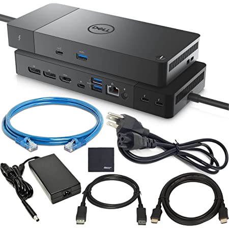 Dell WD22TB4 Thunderbolt 4 Docking Station with 2 Thunderbolt-4 ports, USB-C and DisplayPort