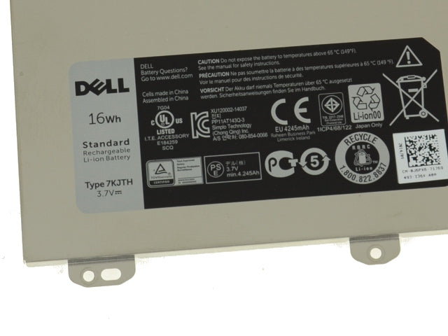 Dell OEM Original Venue 8 Pro (3845) Tablet 16Whr System Battery - 7KJTH w/ 1 Year Warranty-FKA