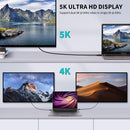 Thunderbolt 3 Cable 3.3ft, 40Gbps Data Transfer, 5K Displays, 100W Charging, Compatible for MacBook, Dell, ThinkPad, HP, Chromebook, and USB-C Devices (0.5M+1M)-FKA