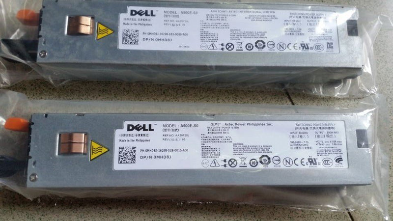 Dell PowerEdge R410 Power Supply 500W MHD8J 0MHD8J A500E-S0-FKA