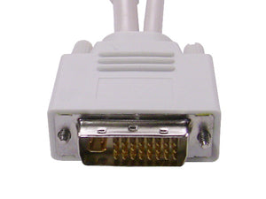 New Dell OEM DVI-I to VGA and DVI-D "Y" Dongle Adapter Cable - 965RK-FKA