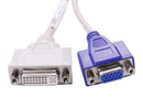 New Dell OEM DVI-I to VGA and DVI-D "Y" Dongle Adapter Cable - 965RK-FKA