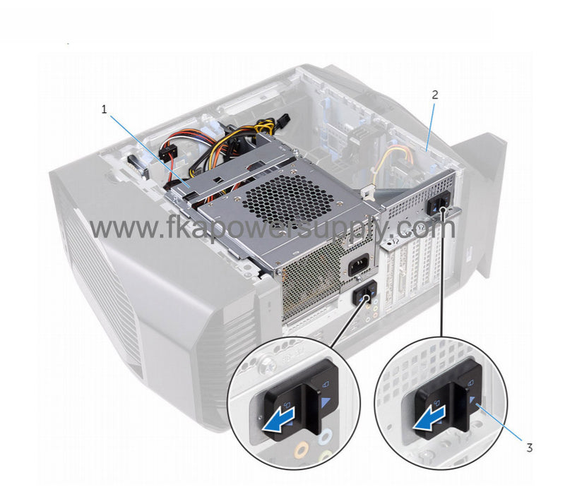 Dell J98H5 0J98H5 460W MT EPABRZ DELTA Power Supply for Alienware Aurora R5-FKA