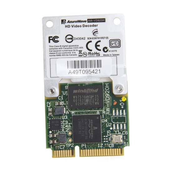 Broadcom BCM970015 Crystal HD Decoder Mini Card Hardware Decoding Apple TV-FKA