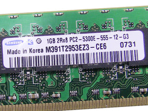 For Dell OEM DDR2 667Mhz 1GB PC2-5300E ECC RAM Memory Stick - D6502 w/ 1 Year Warranty-FKA