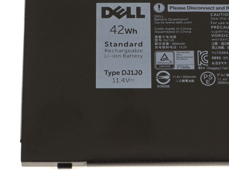 New Dell OEM Original Latitude 7480 / 7380 / 7280 3-Cell 42Wh Laptop Battery - DJ1J0-FKA