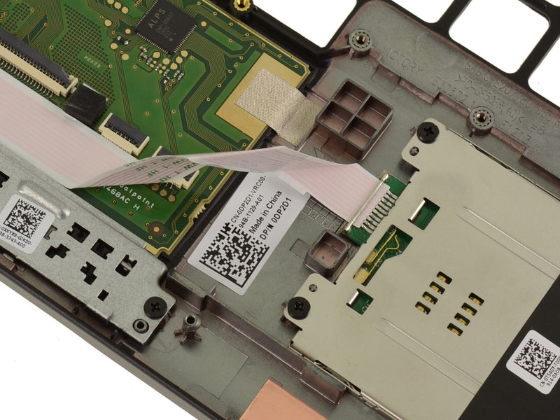 New Dell OEM Latitude 7490 Palmrest Touchpad Assembly with Smart Card Reader - DP2D1-FKA