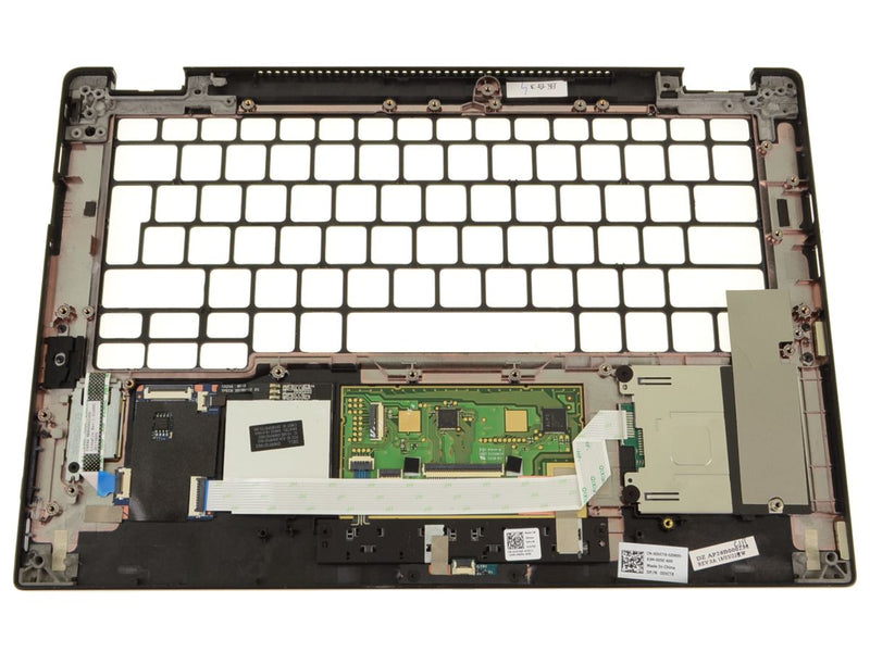 For Dell OEM Latitude 5289 / 7389 2-in-1 EMEA Palmrest Touchpad Assembly with Smart Card Reader Fingerprint Reader - EMEA - DVCT8-FKA